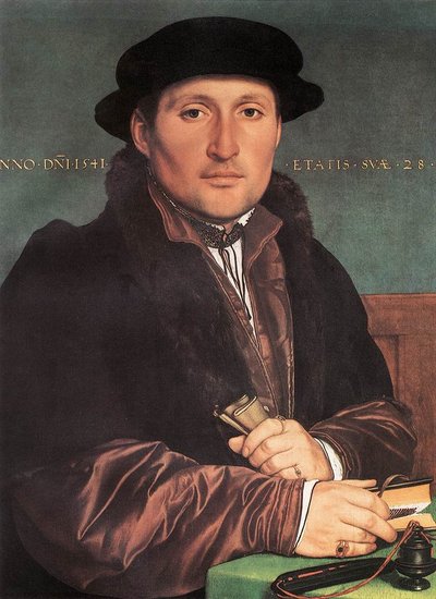 Porträt eines jungen Mannes von Hans Holbein der Jüngere